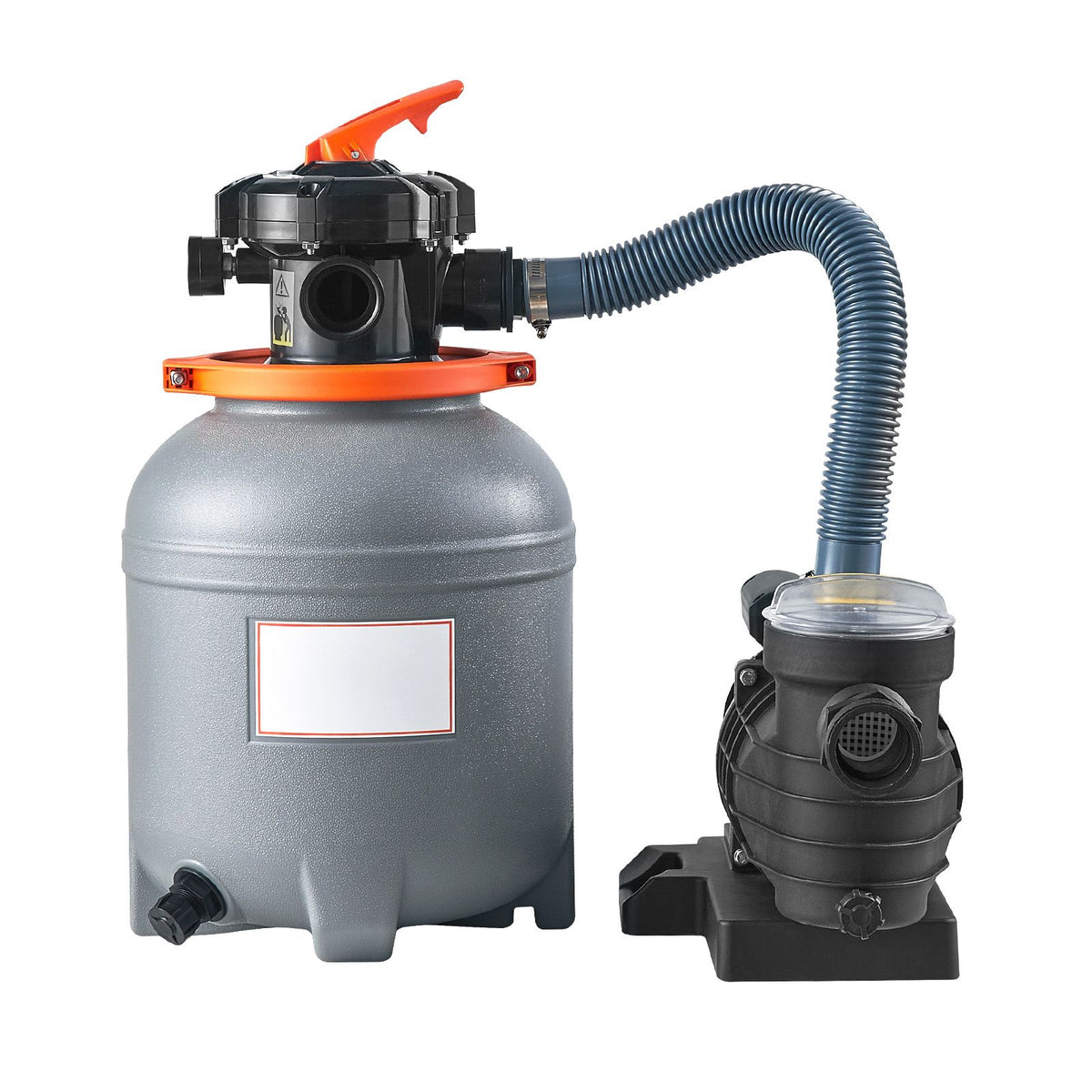 Sand Filter Pump for Above Ground Pool, 12 in, 3000 GPH, 1/2 HP Swi ...