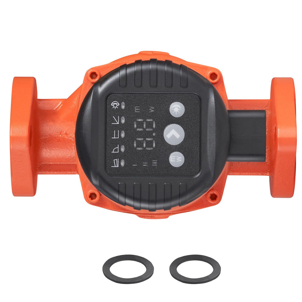 007E-2F2 Hot Water Recirculating Pump, 110V, 42W 16 GPM High Efficiency Circulator Pump, EMC Automatic Hot Water Circulation Pump 1" NPT Flange Circulator Pump for Home Water Heater System