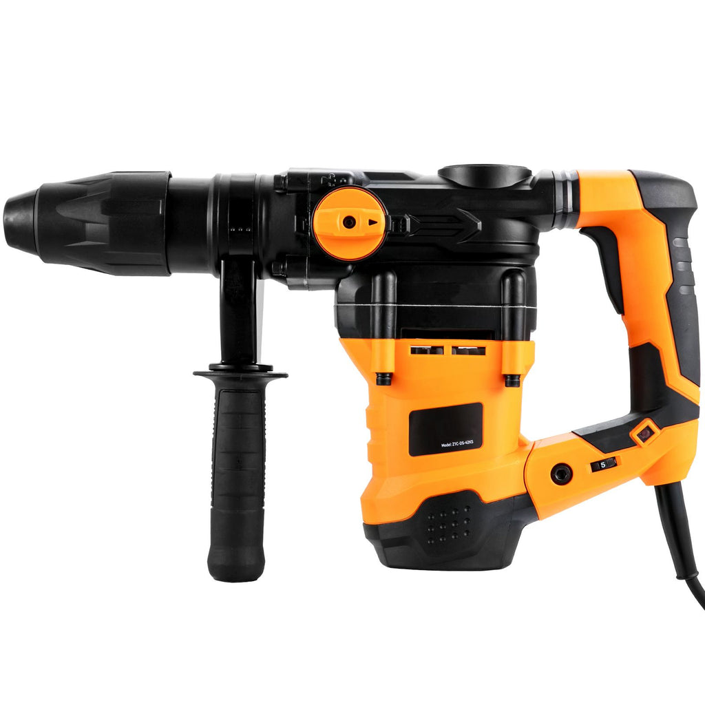 1-9/16 Inch SDS-Max Rotary Hammer Drill, 13Amp Corded Drills, Heavy Duty Chipping Hammers with Vibration Control & Safety Clutch, Electric Demolition Hammers Variable Speed, Power Tool For Concr