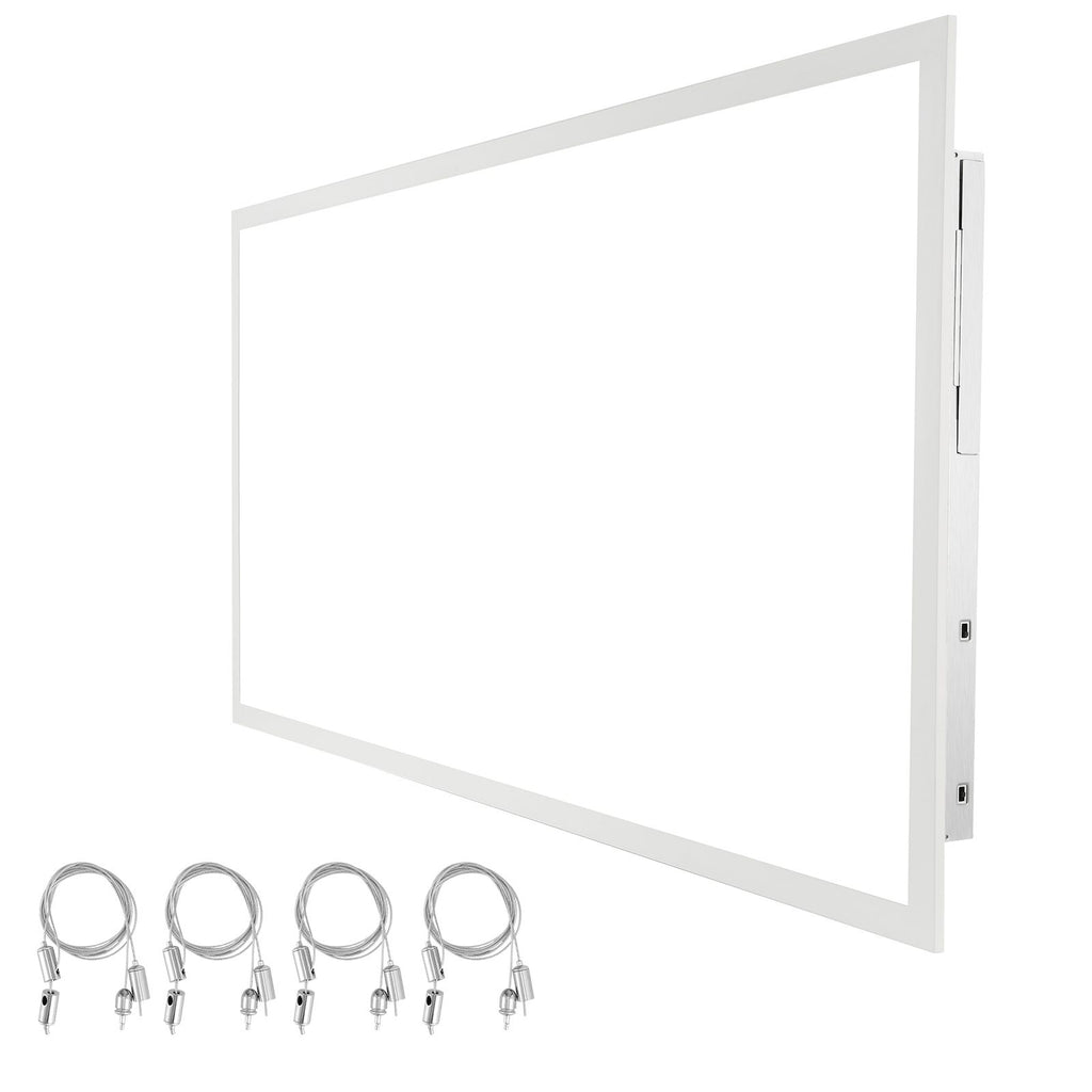 1 Pack 2x4 FT LED Flat Panel Light, 6000LM 50W, Surface Mount LED Drop Ceiling Light Fixture with Adjustable Color Temperature 3500K/4000K/5000K, Ultra Thin for Home Off Tested to UL Standards