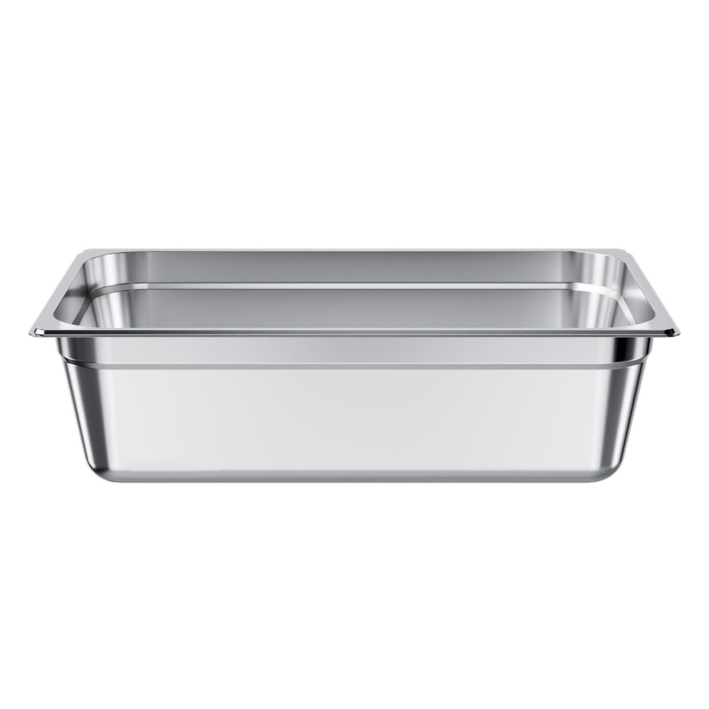 1 Pack Stainless Steam Hotel Pan, Full Size Table Steam Pan, 6 Inch Deep Anti Jam Restaurant Supplies Reusable Rustproof Catering Storage for Home, Party, Restaurant, Hotel, Buffet