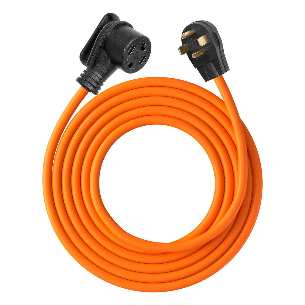 10 ft Dryer Extension Cord, 4-Prong NEMA 14-30P to 14-30R Dryer Cord, 125V/250V, STW 10AWG/4C, 30A, Pure Copper Wire Cable with Black Non-woven Bag and PVC Cable Tie, for Outdoor & Indoor Use