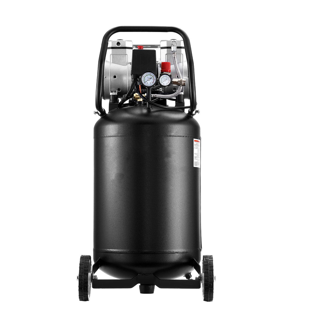 10-Gallon Air Compressor, 2HP 4.8 SCFM at 90PSI, Max 125PSI Pressure Oil-Free Air Compressor Tank, Portable on Wheels for Auto Repair, Tire Inflation, Spray Painting, Woodwork Nailing, 120V