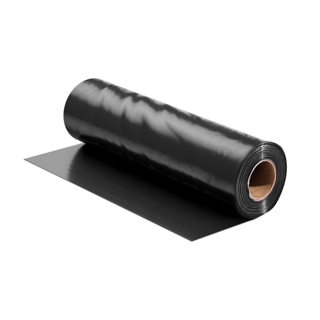 10 Mil Plastic Sheeting Heavy Duty 10' x 65', Thick Plastic Sheeting Roll, Plastic Drop Cloth Painters Tarp Covering for Crawl Space Vapor Barrier, Black and White Double-Sided, Multi-Purpose image 2