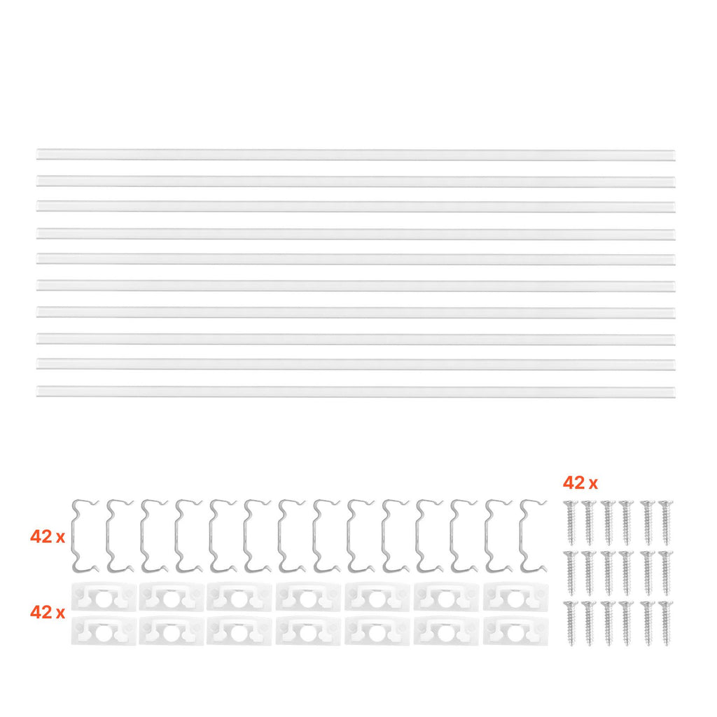 10-Pack 6.6 ft/2M V Shape LED Aluminum Channel, with Milky Cover, End Caps and Mounting Clips, Aluminum Profile for LED Strip Light Installations, Easy Installation, for Under Cabinet Counter