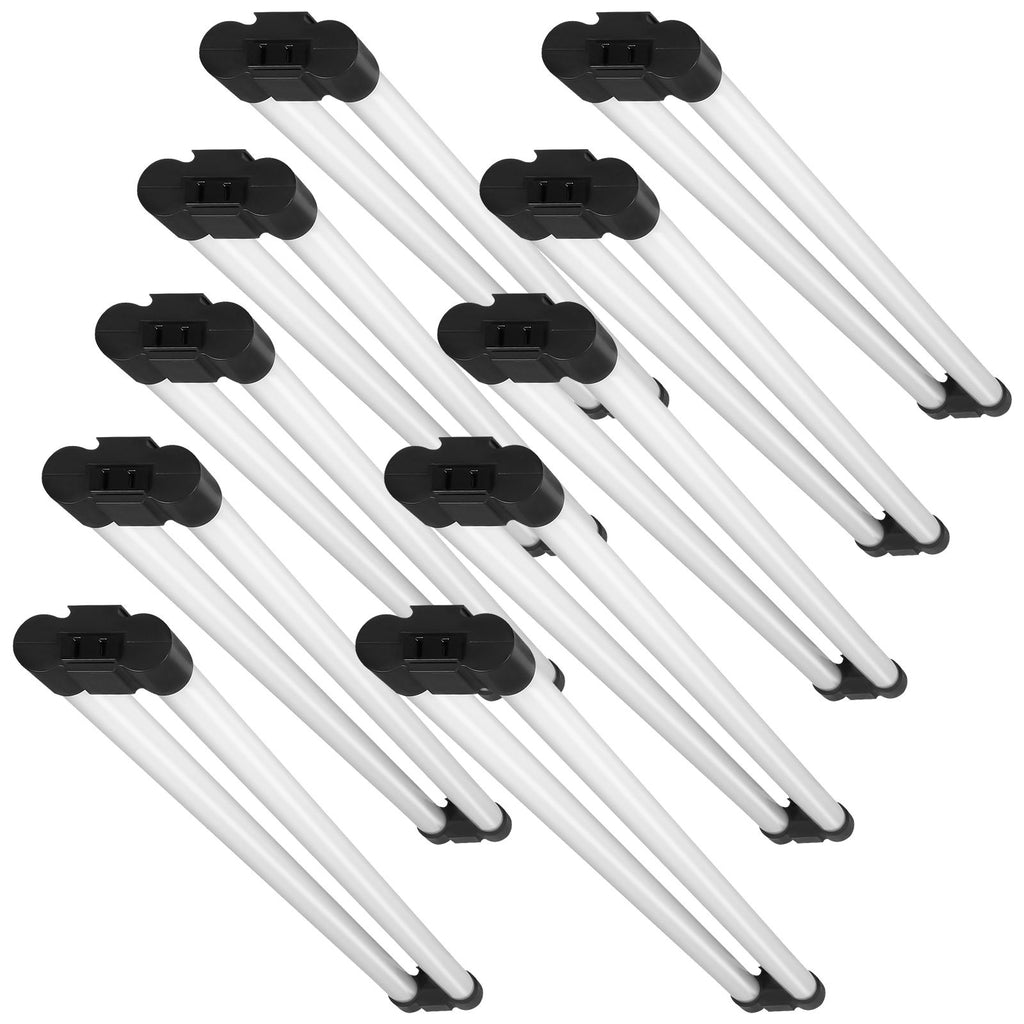 10 Pack LED Shop Light, 4 FT, 40W Linkable Shop Light Fixture, 4500 LM Surface & Hanging Mount Ceiling Lights 59 in Power Cords with ON/OFF Switch, for Garage Warehouse Home Workshop and Office
