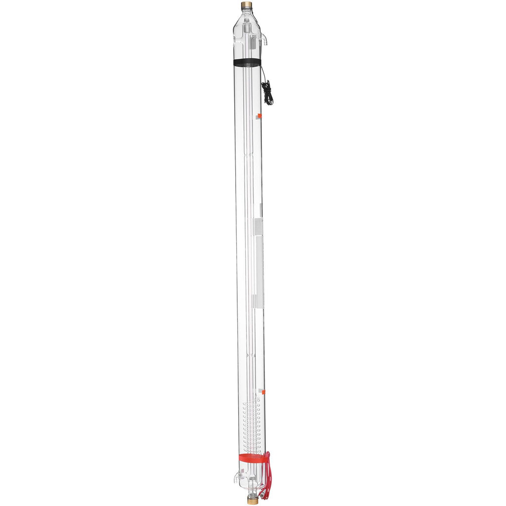100W CO2 Laser Tube, 57 in (1450 mm) Length, 3.1 in (80 mm) Dia Borosilicate Glass Laser Cutter Tube with Metal Head, 10,000hr Wires Preconnected for Laser Engraver Engraving Cutting Machine