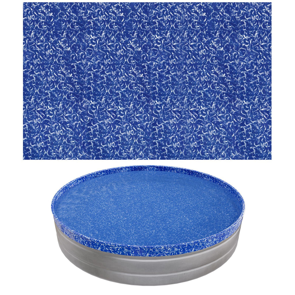 10ft Pool Liner, Round Overlap Swimming Pool Liner for 27.5 in Wall Height, Heavy Gauge Vinyl, Easy Install with Leak-Proof Patches, Designed for Steel Sided Above-Ground,Outdoor, Crystal