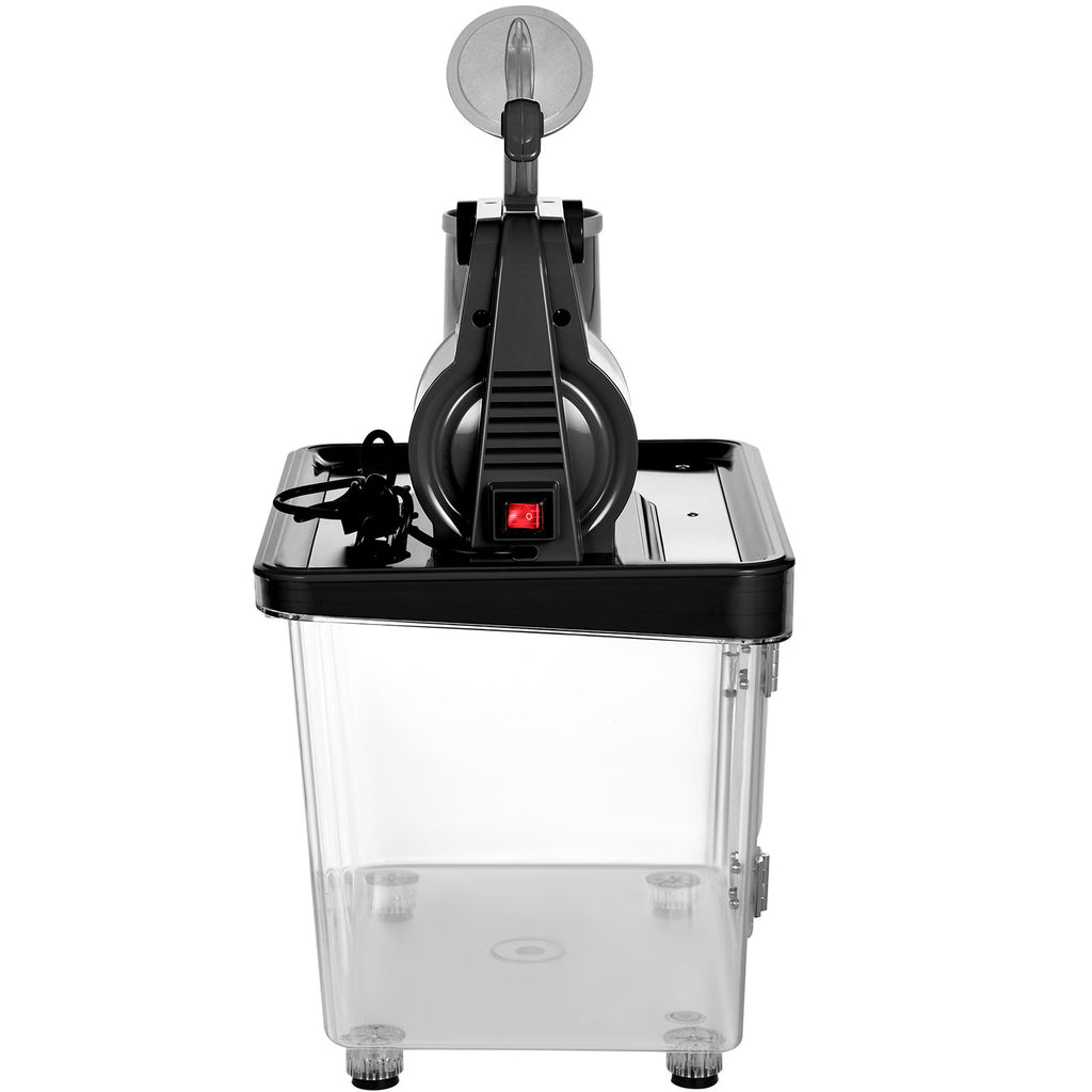 110V Commercial Ice Crusher 440LBS/H, ETL Approved 300W Electric Snow Cone Machine with Dual Blades, Stainless Steel Shaved Ice Machine with Safety On/Off Switch for Family, Restaurants, Bars