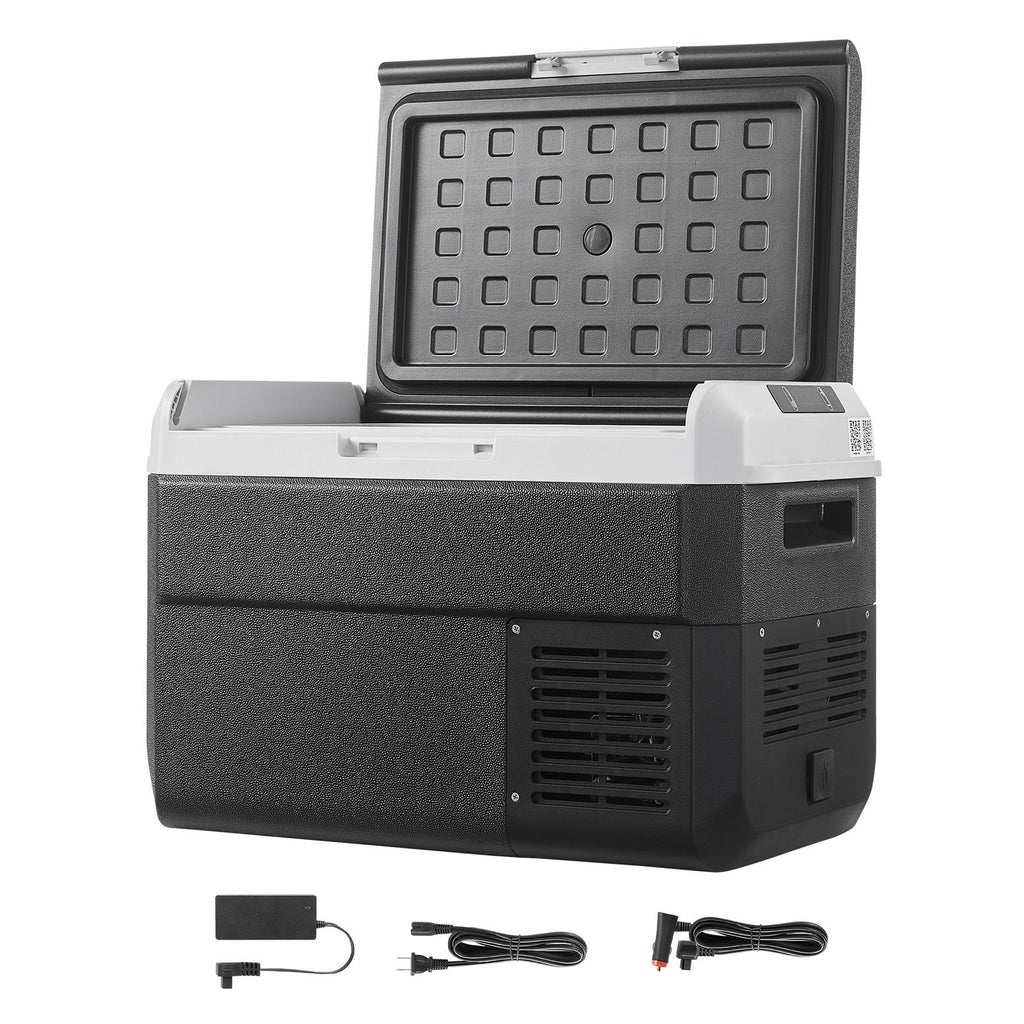 12 Volt Car Refrigerator, 26.4QT/25L Car Fridge, Portable Electric Cooler with -4-68 F Adjustable Temp, 12/24V DC and 100- 240V AC Compressor Freezer for Outdoor, Camping, Travel, RV