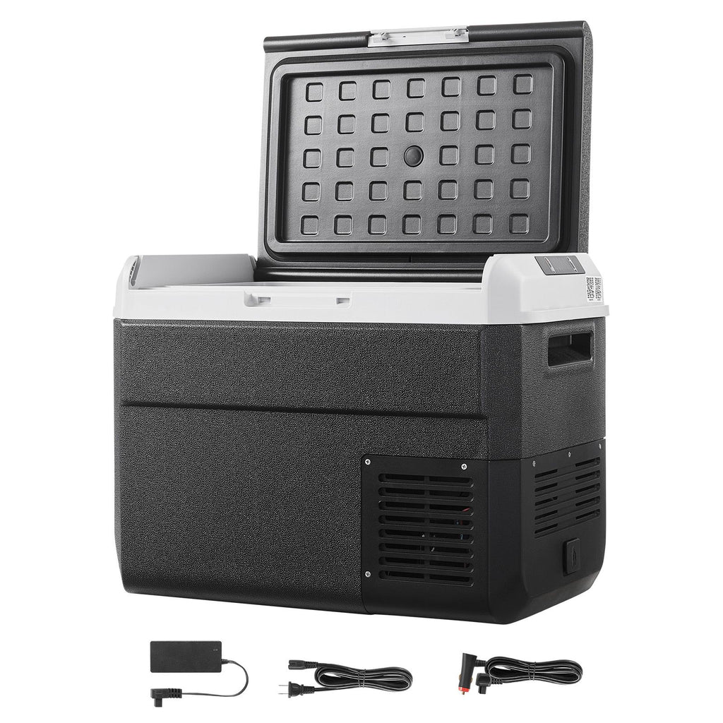 12 Volt Car Refrigerator, 31.7QT/30L Car Fridge, Portable Electric Cooler with -4-68 F Adjustable Temperature, 12/24V DC and 100- 240V AC Compressor Freezer for Outdoor, Camping, Travel, RV