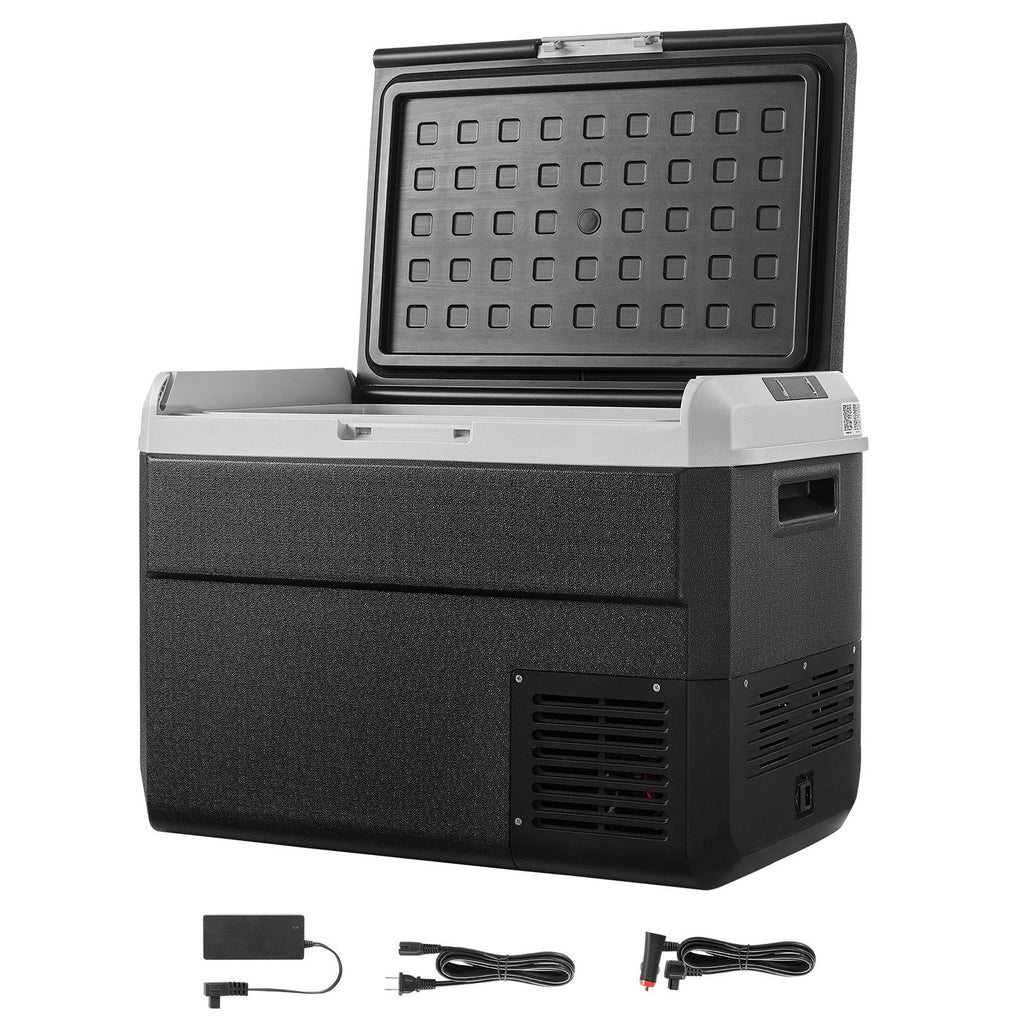 12 Volt Car Refrigerator, 52.8QT/50L Car Fridge, Portable Electric Cooler with -4-68Fahrenheit Adjustable Temperature, 12/24V DC and 100- 240V AC Compressor Freezer for Outdoor, Camping