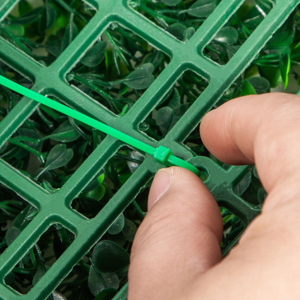 12PCS 10x10 inch Artificial Boxwood Panels, Boxwood Hedge Wall Mat,Artificial Grass Backdrop Wall, Privacy Hedge Screen UV Protected for Outdoor Indoor Garden Fence Backyard