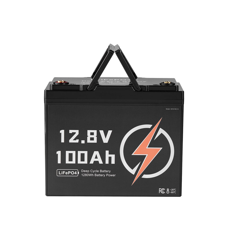 12V 100Ah LiFePO4 Battery, Up to 15000 Cycles, Deep Cycle Lithium Iron Phosphate Battery with Built-in BMS, Low Temperature Protection, 10 Years Lifetime, for Solar Off-Grid Home Energy Storage