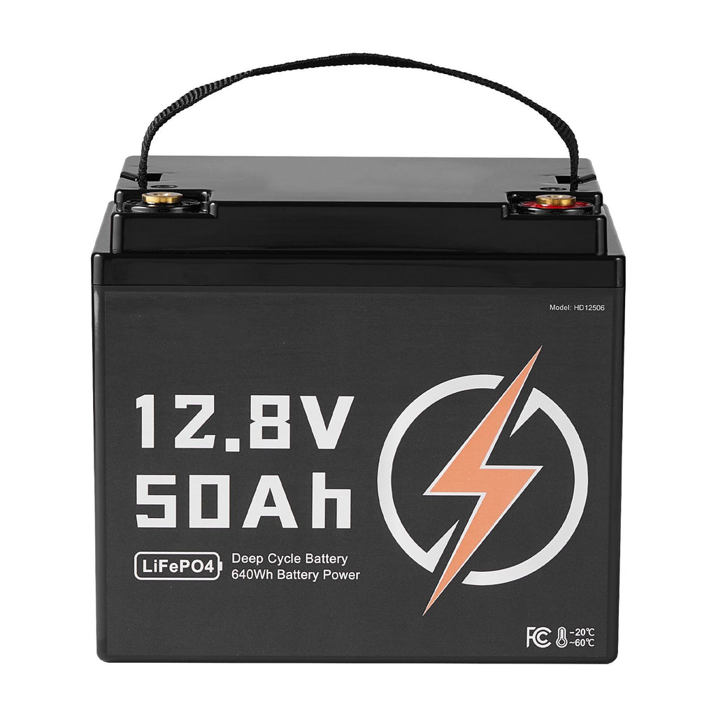 12V 50Ah LiFePO4 Battery, Up to 15000 Cycles, Deep Cycle Lithium Iron Phosphate Battery with Built-in BMS, Low Temperature Protection, 10 Years Lifetime, for Solar Off-Grid Home Energy Storage
