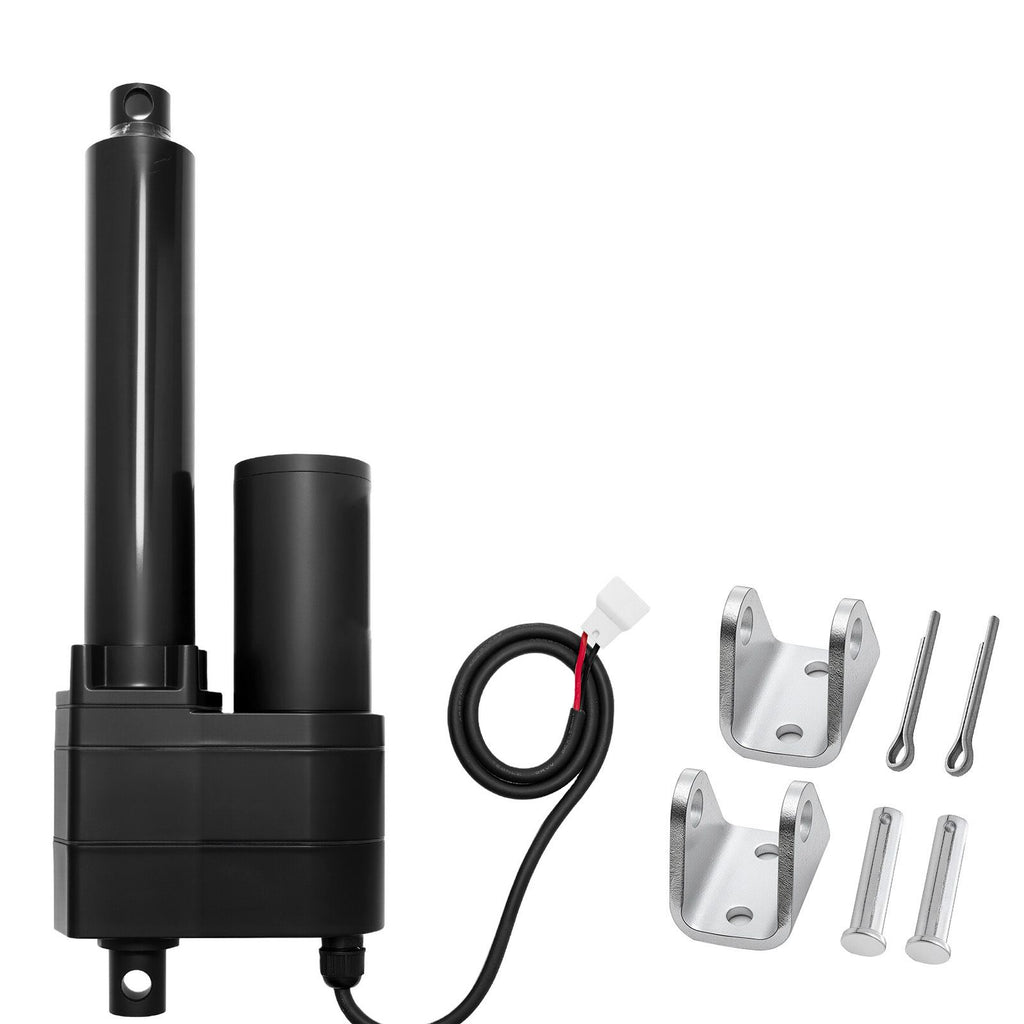 12V Linear Actuator, 6 Inch Ultra Heavy-Duty 2023lbs/9000N Linear Motion Actuator, IP65 Waterproof 0.2"/s with Mounting Brackets for Industrial Machinery Vessels, Heavy Lifting Systems