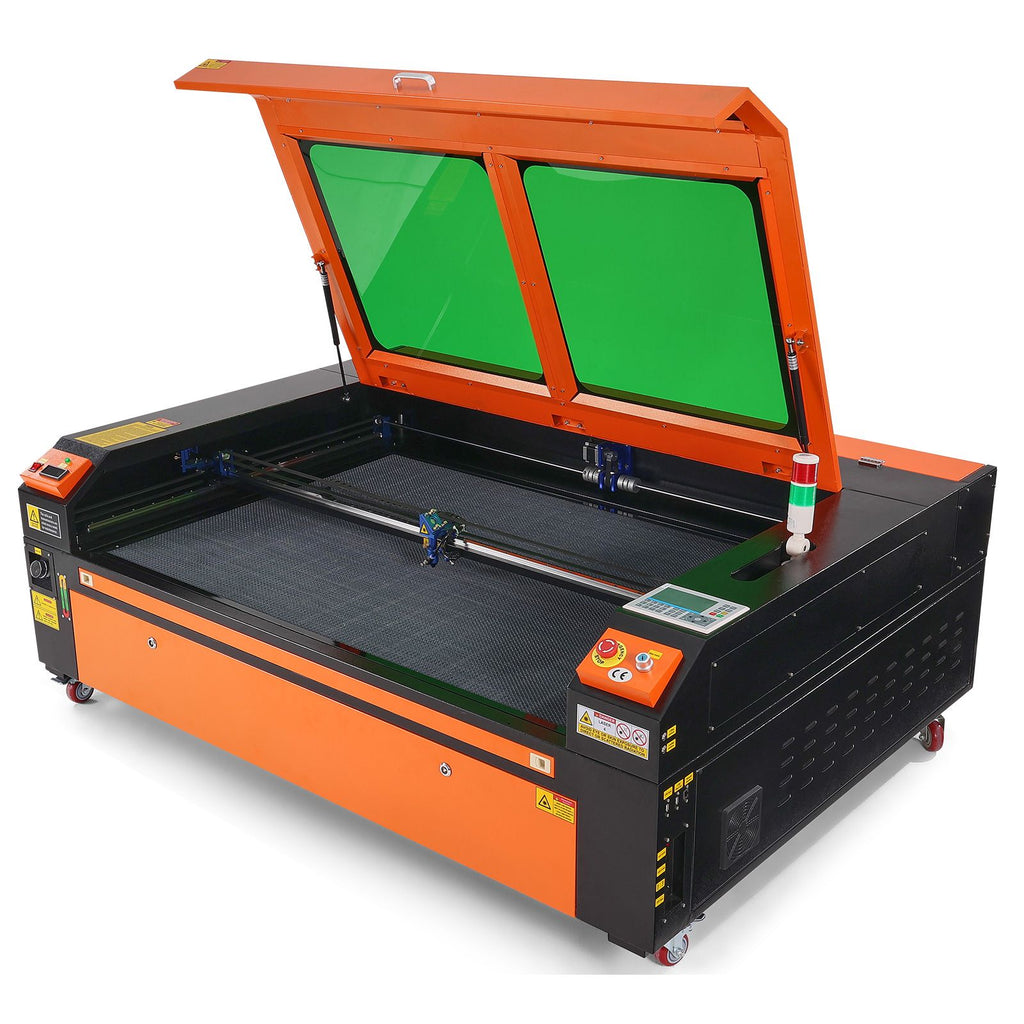130W CO2 Laser Engraver, 35 x 55 in, 19.7 IPS Laser Cutter Machine with 2-Way Pass Air Assist, Compatible with LightBurn, CorelDRAW, AutoCAD, Windows, Mac OS, Linux, for Wood Acrylic Fabric More