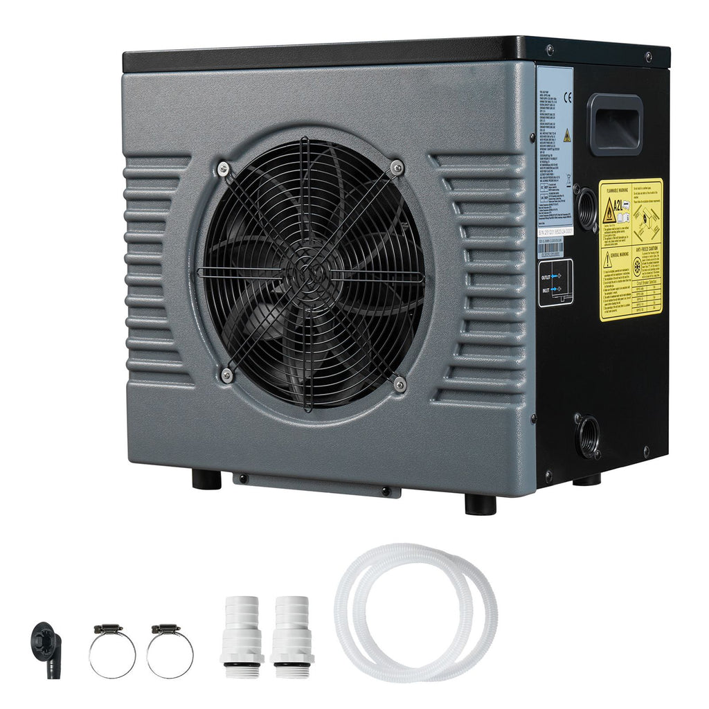 14710 BTU Pool Heat Pump, Electric Pool Heater for Above Ground Up to 3962 Gallons, Max COP 5.13, Heating & Cooling Dual Mode, Low Noise Smart Inverter Compressor, GFCI Protection for Swimming