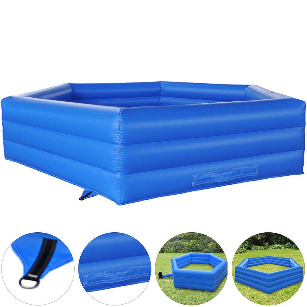 15 ft Gaga Ball Pit, Inflatable with Electric Air Pump, Gagaball Court Inflates in Under 3 Minutes, for Outdoor and Indoor School Family Activity
