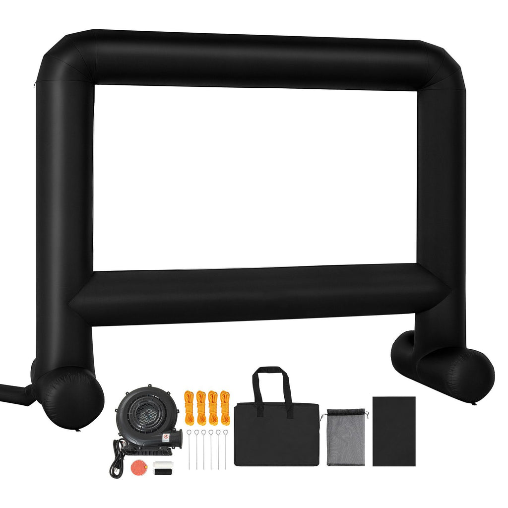 16FT Inflatable Movie Screen, Inflatable Projector Screen with Portable Storage Bag, 16:9 Easy Set Up Movie Projection for Outdoor Backyard, Home Theater, Theme Party