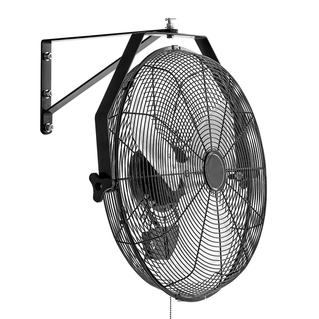 18 Inch Industrial Wall Mount Fan, High Velocity 4000 CFM Indoor Fan with 3 Speeds, Powerful Motor Garage Wall Fan with Aluminum Blades for Workshop, Warehouse, Greenhouse, Commercial