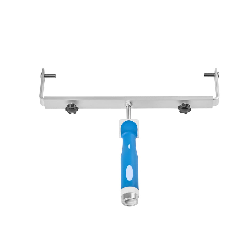 18 Inch Paint Roller Frame, 12-18 in Adjustable Frame with Marked Scale, Lightweight Painting Supplies for Wall House Homes, Metal Roller Tool for Large-Scale Painting Projects, Blue & Silver