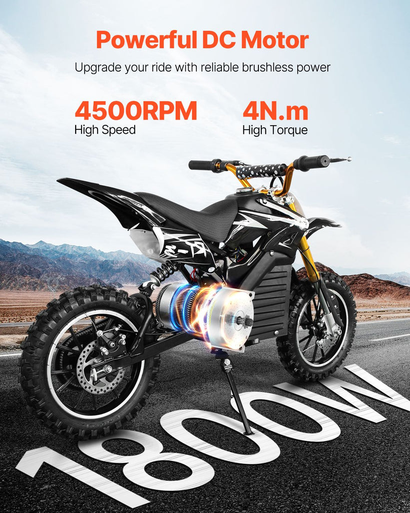 1800W Electric Brushless DC Motor Kit - 48V 4500rpm Motor with Upgraded Speed Controller for Go Karts E-Bike Motorcycle Scooter image 2
