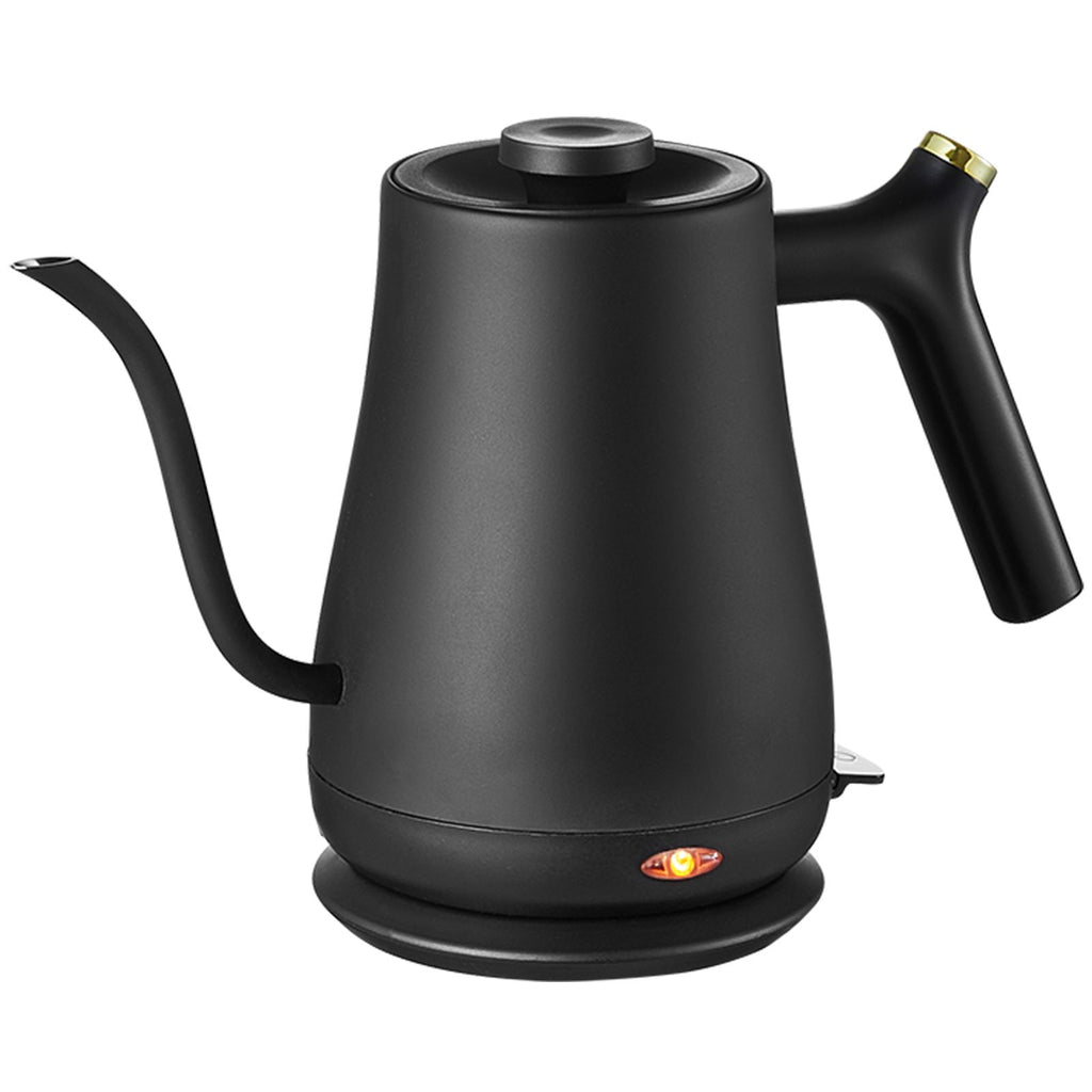 1L Electric Gooseneck Kettle, 1200W Fast Heating Gooseneck Pour Over Coffee Tea Kettle, 304 Food Grade Stainless Steel Hot Water Boiler Heater with Boil-Dry Protection, Auto Shut-off