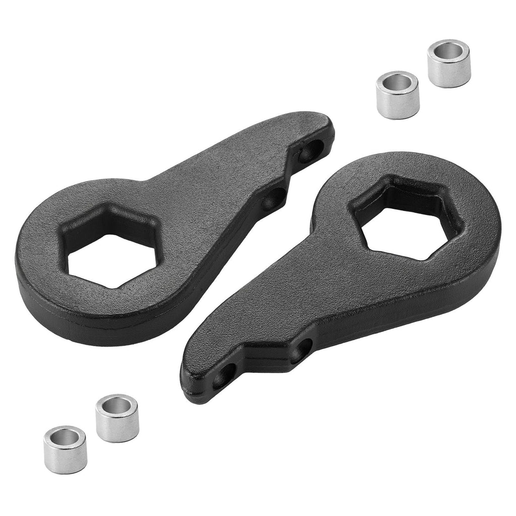 2 Inch Torsion Bar Keys for 2020-2024 Chevy/GMC 2500/3500HD, Front Leveling Lift Kit Heavy-Duty Steel Suspension Level Kit with 4 Bushings, Chassis Leveling Kit Compatible with Chevy and GMC