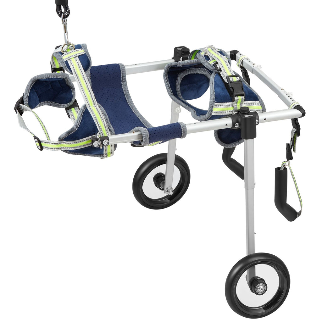 2 Wheels Dog Wheelchair for Back Legs, Pet Wheelchair Lightweight & Adjustable Assisting in Healing, Dog Cart/Wheelchair for Injured, Disabled, Paralysis, Hind Limb Weak Pet(S)