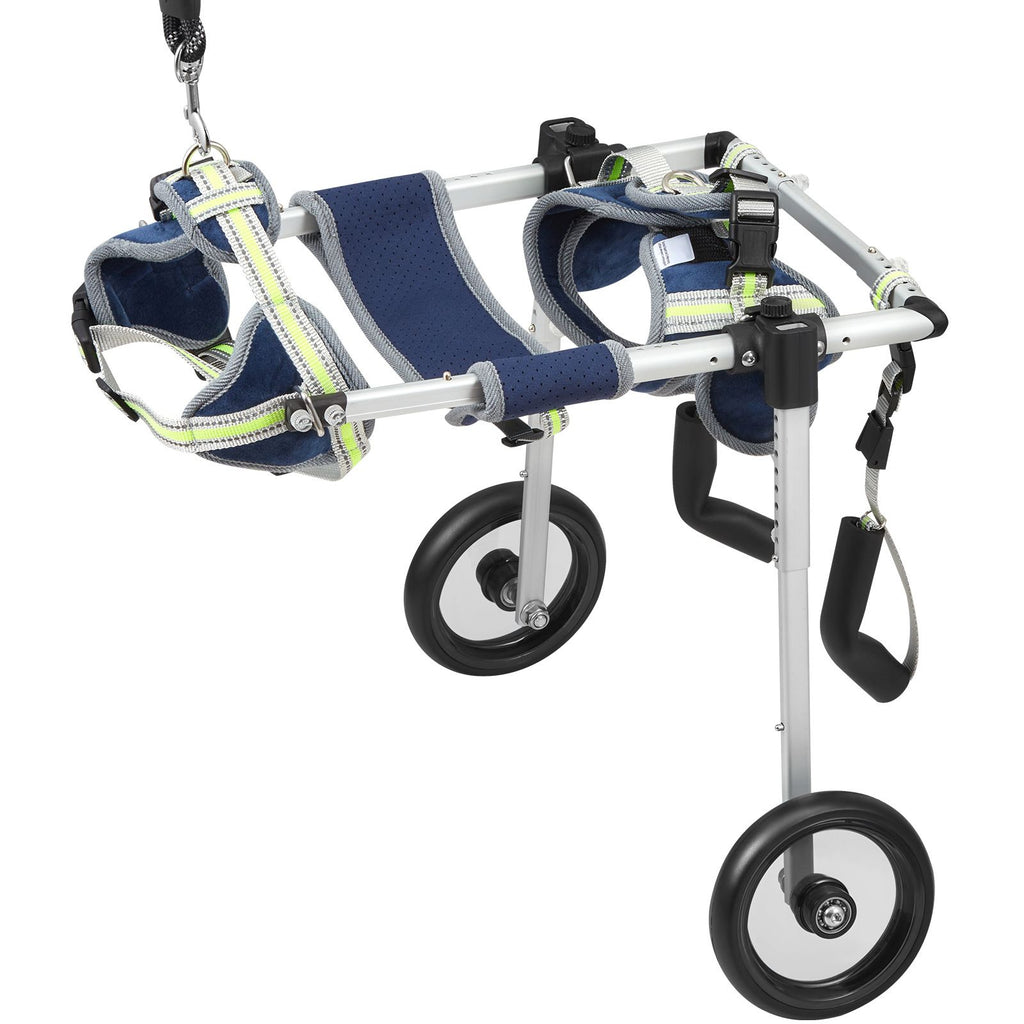 2 Wheels Dog Wheelchair for Back Legs, Pet Wheelchair Lightweight & Adjustable Assisting in Healing, Dog Cart/Wheelchair for Injured, Disabled, Paralysis, Hind Limb Weak Pet(XS)