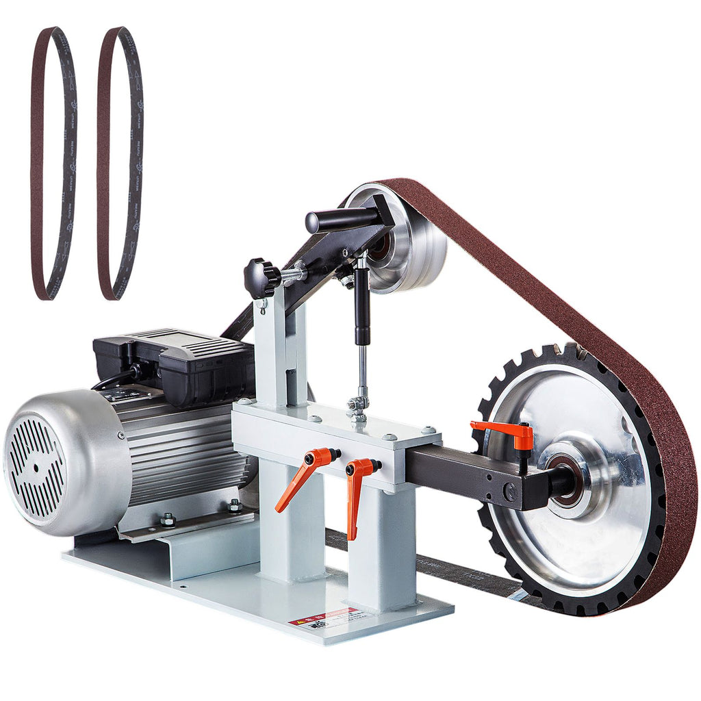 2" x 82" Belt Grinder, 2HP 1500W, 3 in 1 Constant Speed Belt Disc Sander with 3 Grinding Wheel, 110V Bench Sander with 12-inch Wheel and Flat Platen Tool Rest for Knife Making
