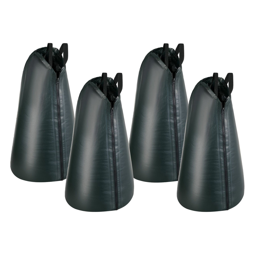 20 Gallon Tree Watering Bags, 4 Pack 3-4 Hours Slow Release Gator Bags for Trees, Heavy Duty PE Tree Drip Irrigation Bag with Zipper, Durable & Reusable Deep Root Shrub Watering Bag