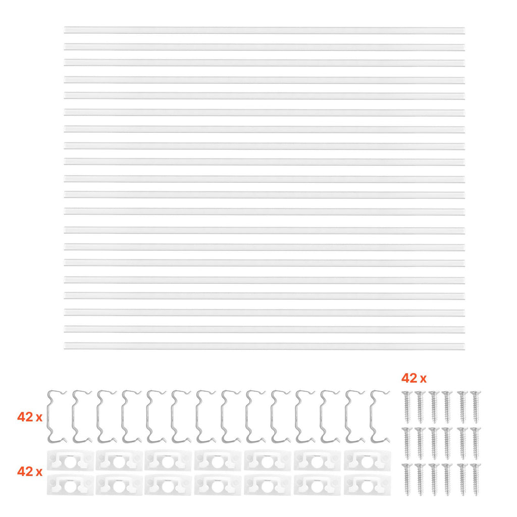 20-Pack 3.3 ft/1M V Shape LED Aluminum Channel, with Milky Cover, End Caps and Mounting Clips, Aluminum Profile for LED Strip Light Installations, Easy Installation, for Under Cabinet Counter
