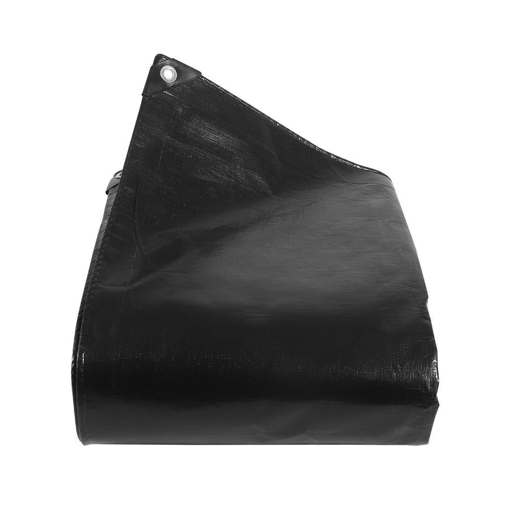 20 x 20 ft Pond Liner, 14 Mil Thickness, 3-Layer Reinforced PE Fish Koi Pond Liner for Outdoor Ponds, with Hemmed Edge and 4 Metal Buttonholes, for Water Garden, Waterfall, and Fountains, Black