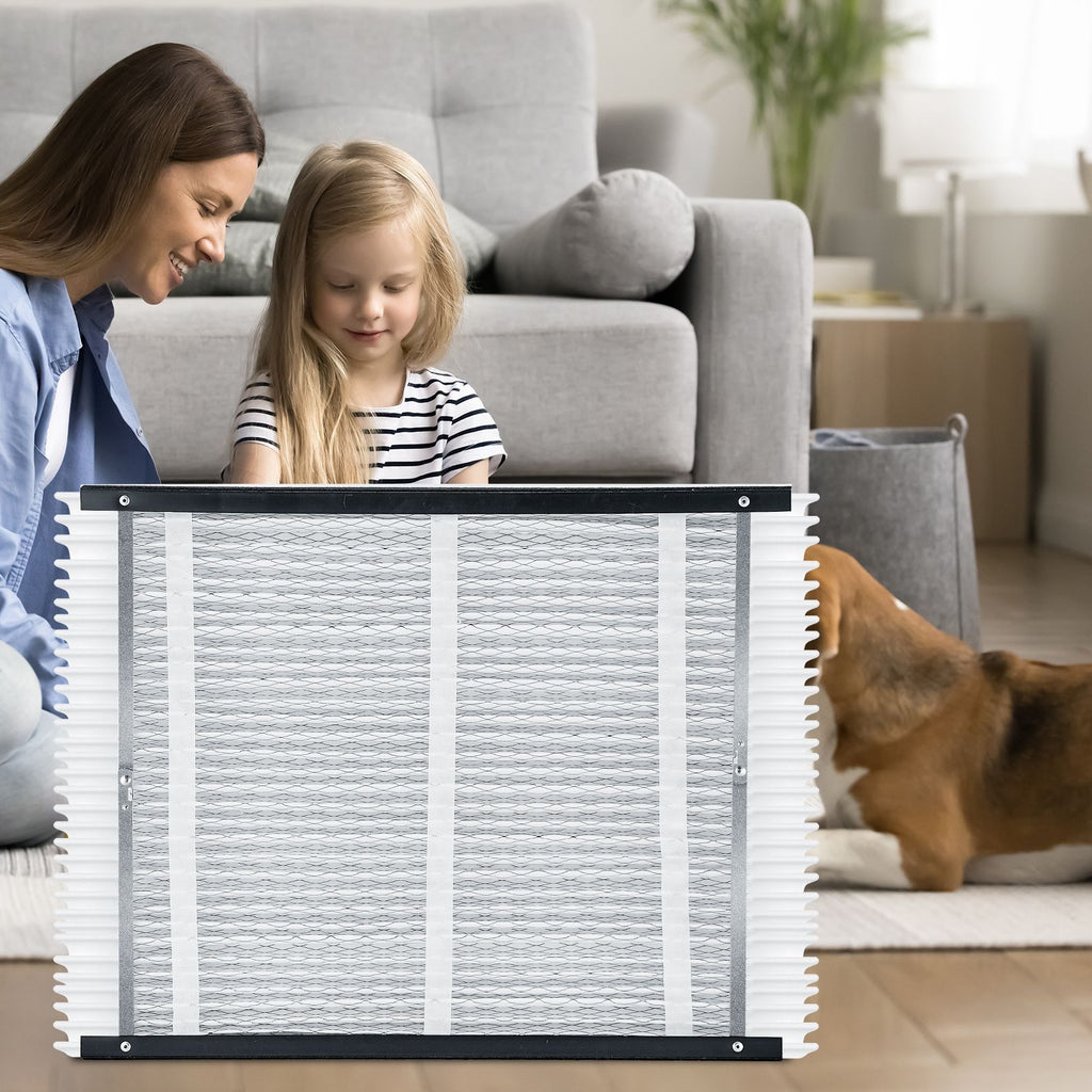 20 x 25 x 4 Furnace Filter, MERV 16 HVAC Ac Filters,12-Month Electrostatic Pleated Air Conditioner Filters, 2-Pack (Actual Size: 20.47 x 25.20 x 3.98 Inch) for Capturing Dust, Smog, Pet Dander