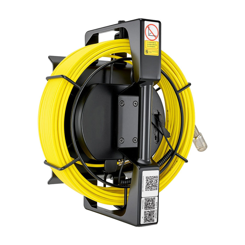 2026 Upgraded Sewer Camera with WiFi, 164ft/50m Drain Pipeline Camera, IP68 Snake Plumbing Cameras with Light - 12 LEDS, Wireless WiFi Connectivity to Phone/Tablet for Sewer Duct Pipe Inspection