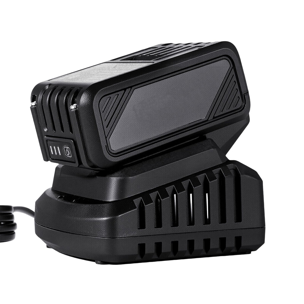 20V MAX, Portable Battery and Charger Combo, AC 110V, 4.0 Ah Lithium-Ion Battery Pack, 4000 mAh Large Capacity, Extended Runtime, Compatible with Series Tools, for Replacement and Fast Charging
