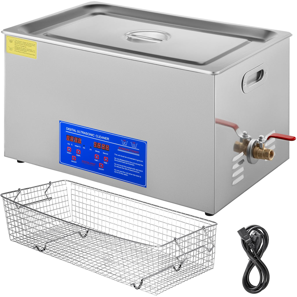 22L Industrial Ultrasonic Cleaner with Digital Timer&Heater 40kHz Professional Ultrasonic Cleaner 110V with Excellent Cleaning Effect for Wrench Tools Industrial Parts Mental Apparatus