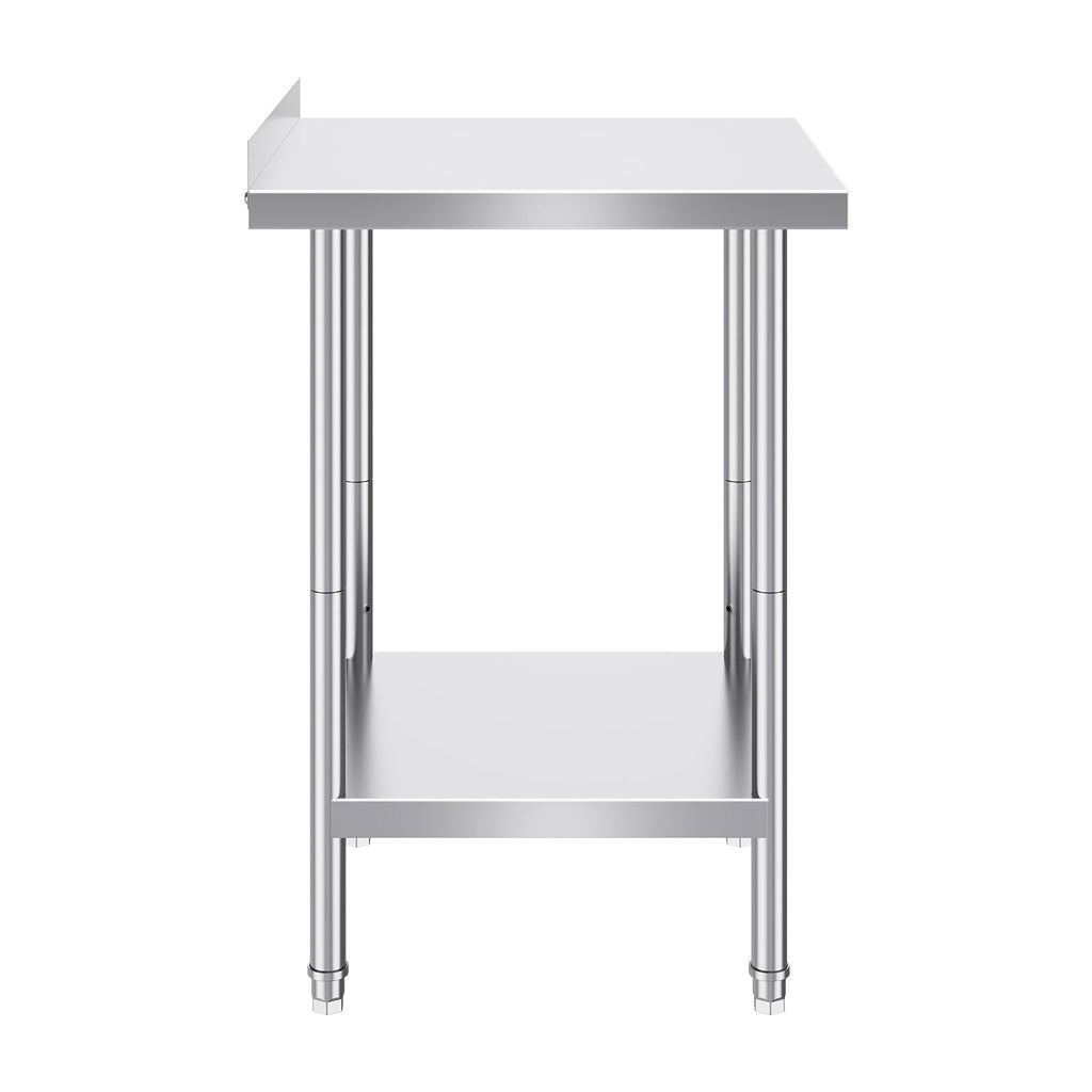 24 x 24 x 36 Inch Stainless Steel Work Table, Commercial Food Prep Worktable Heavy Duty Prep Worktable, Metal Work Table with Adjustable Height for Restaurant, Home and Hotel