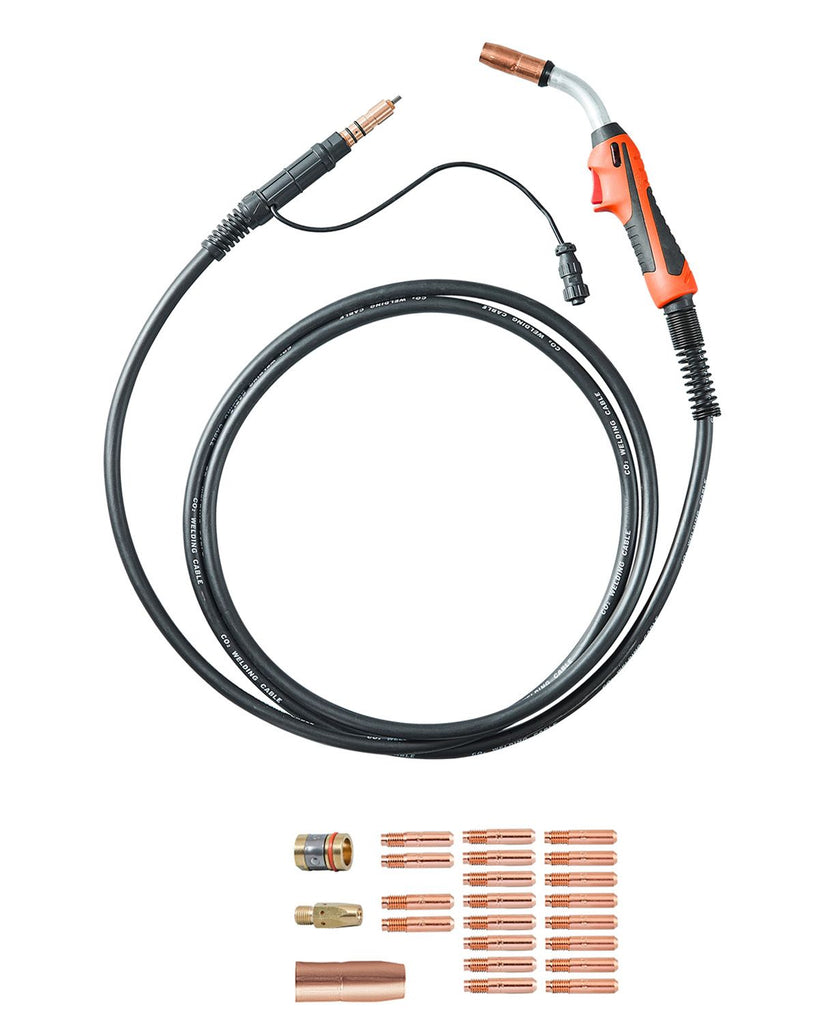 250Amp Mig Welding Gun with 15FT Cable, Compatible with Millermatic 200, 210, 212, 250, 250X, 251, 252 Welders, Suitable for 0.030", 0.035" and 0.045" Welding Wires