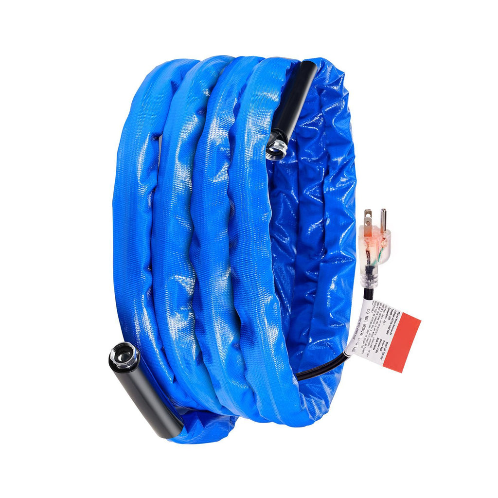 25ft Heated Water Hose for RV, Heated Drinking Water Hose with Corrugated Cover Antifreeze to -45 Fahrenheit , Automatic Self-regulating, 5/8" I.D. with 3/4" GHT Adapter, Lead and BPA Free image 2