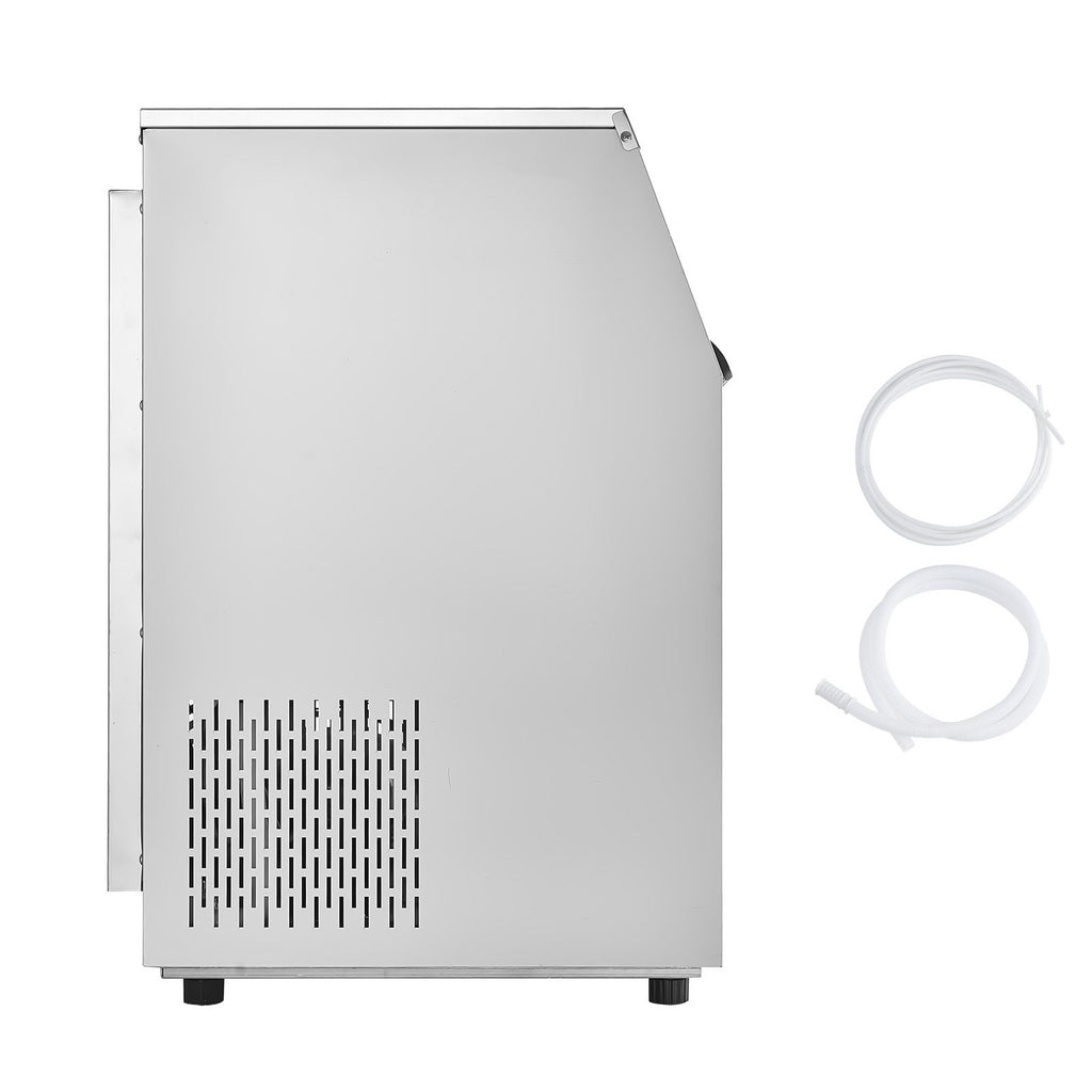 265lbs/24H Commercial Ice Maker, 108 Ice Cubes in 15 Minutes, Freestanding Ice Maker Machine with 66lbs Large Storage Capacity for Bar Office Restaurant, with LED Digital Display & Self-Cleaning