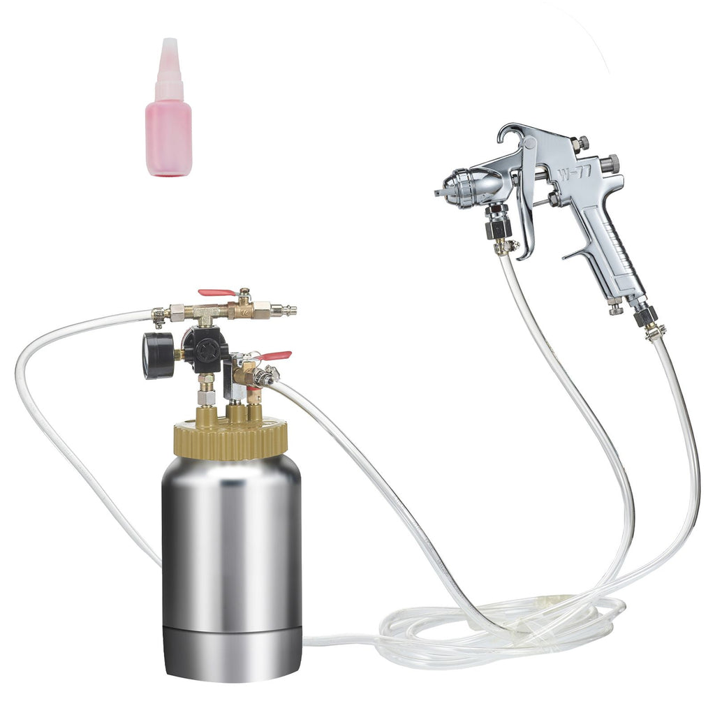 2L/0.5gal Spray Paint Pressure Pot Tank, Lightweight Air Paint Pressure Pot, 1.8mm Nozzle Spray Paint Gun 3m Hoses for Home Decoration Architecture Construction Automotive Painting, 45PSI Max image 2