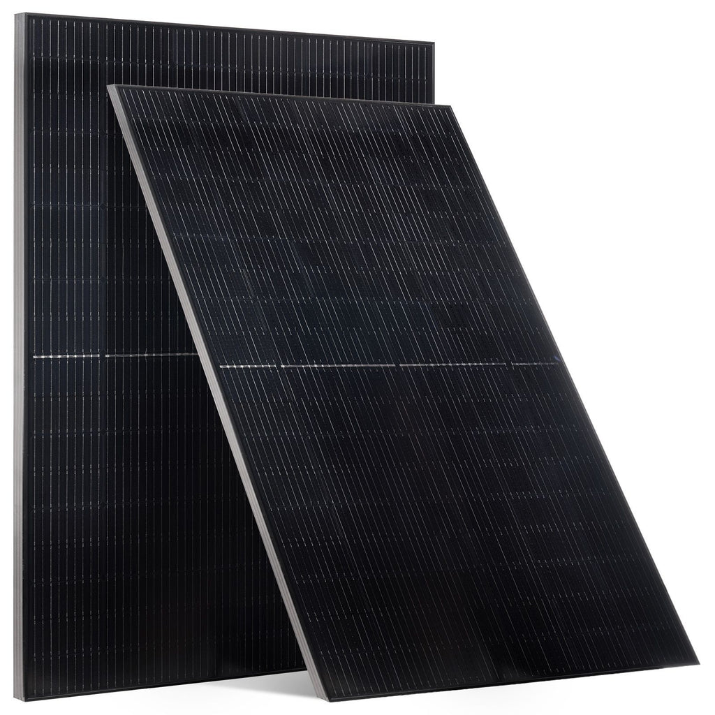 2PCS 400W Monocrystalline Solar Panels, 23% High-Efficiency Mono PV Module with Stable MC4 Output & Aluminum Frame, IP65 Waterproof Solar Panel for Car Boat RV Flat Rooftop Off-Grid Applications
