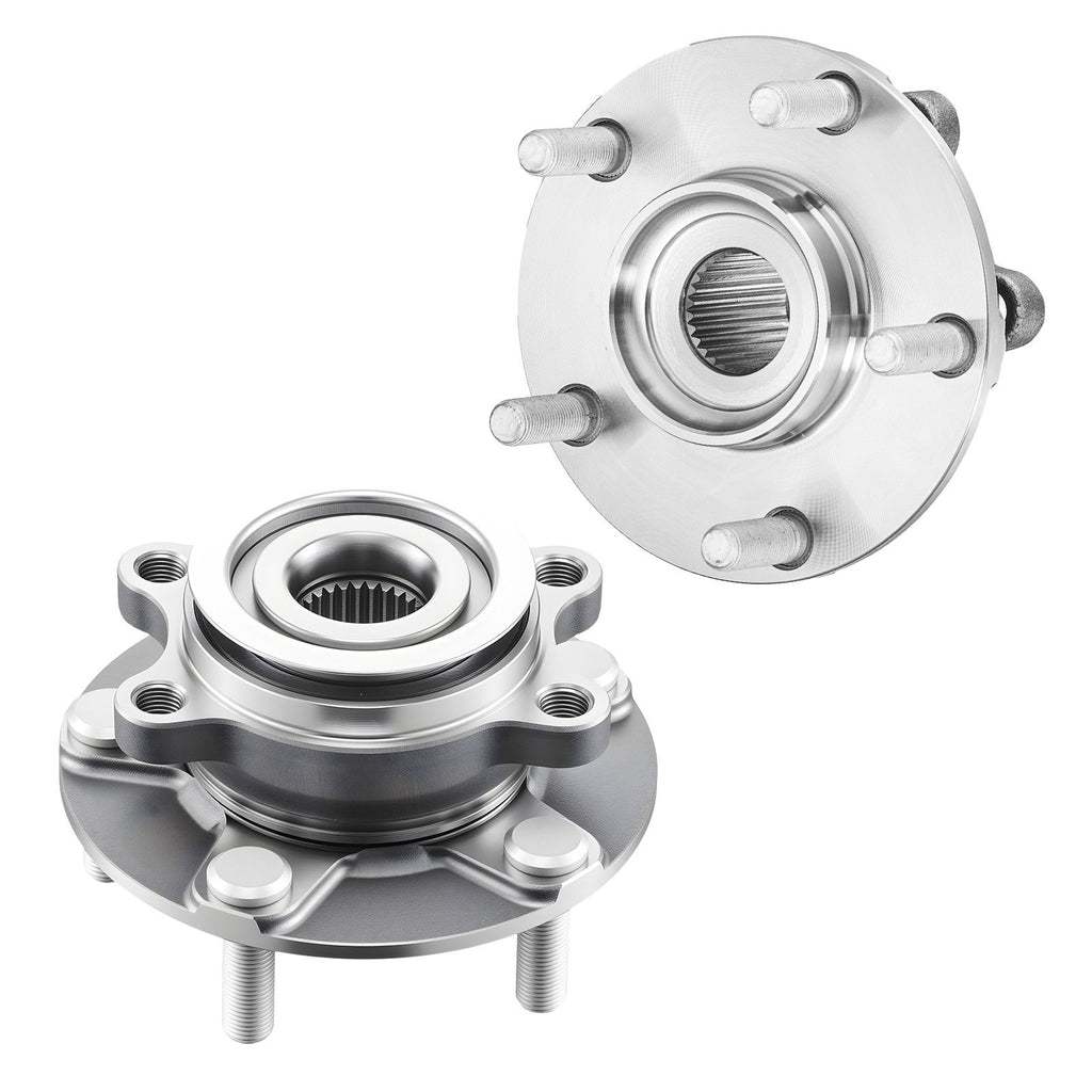 2PCS Front Wheel Bearing & Hub Assembly Fit for 2014-2015 Nissan Rogue Select S Sport Utility 2013 Advance 2012 Sentra SE-R Spec V Sedan 4-Door 2.5L OEM 513298, Wheel Bearing Hub Assembly Set
