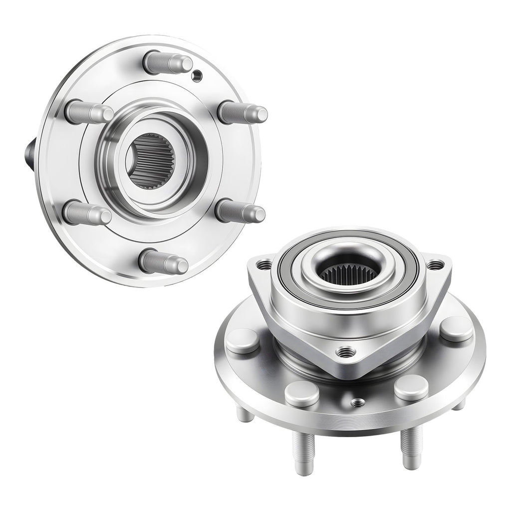 2PCS Front/Rear Wheel Bearing & Hub Assembly Fit for 2016-2017 Buick Enclave Convenience Leather Premium Sport Utility Chevy Traverse LS GMC Acadia OEM 513277, Wheel Bearing Hub Assembly Set