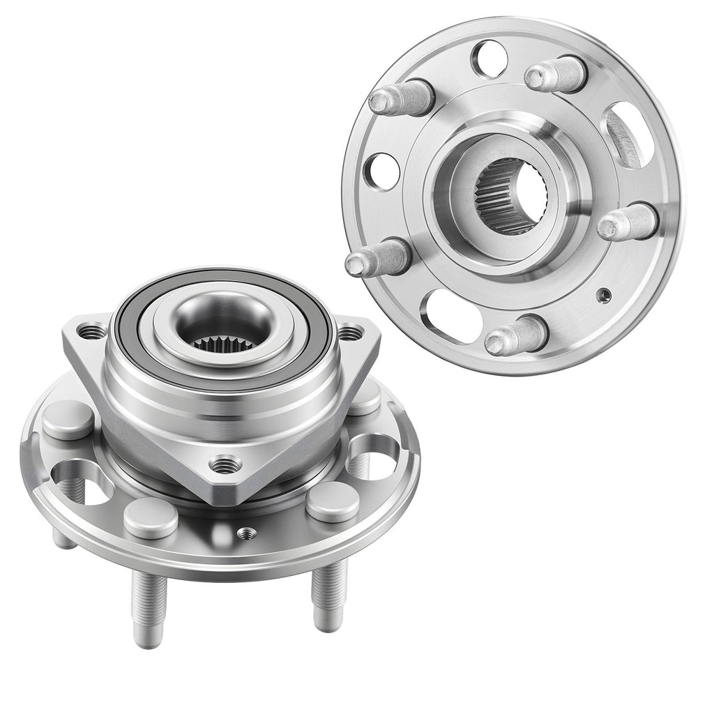 2PCS Front/Rear Wheel Bearing & Hub Assembly Fit for 2020 Chevy Impala LT Premier Sedan 2017 Equinox LS Sport Utility Buick Regal Cadillac XTS Livery Hearse OEM 513288, Wheel Bearing Hub Set