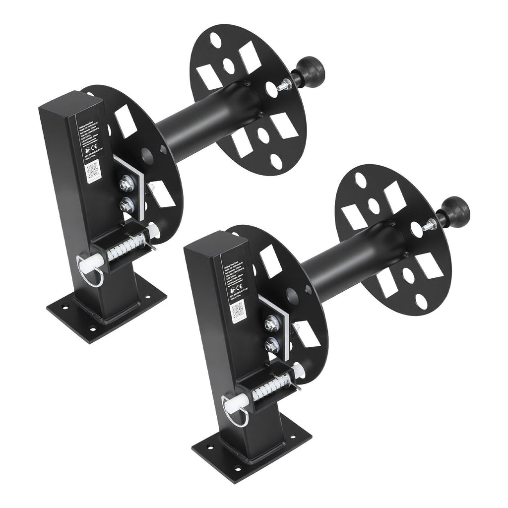 2PCS Heavy Duty Welding Cable Reels, Welding Cable Lead Reels for 150FT 1/0 & 125FT 2/0 Cable, Powder-Coated Steel Reel with Locking Pin for Service Trucks, Fleet Maintenance, Jobsites
