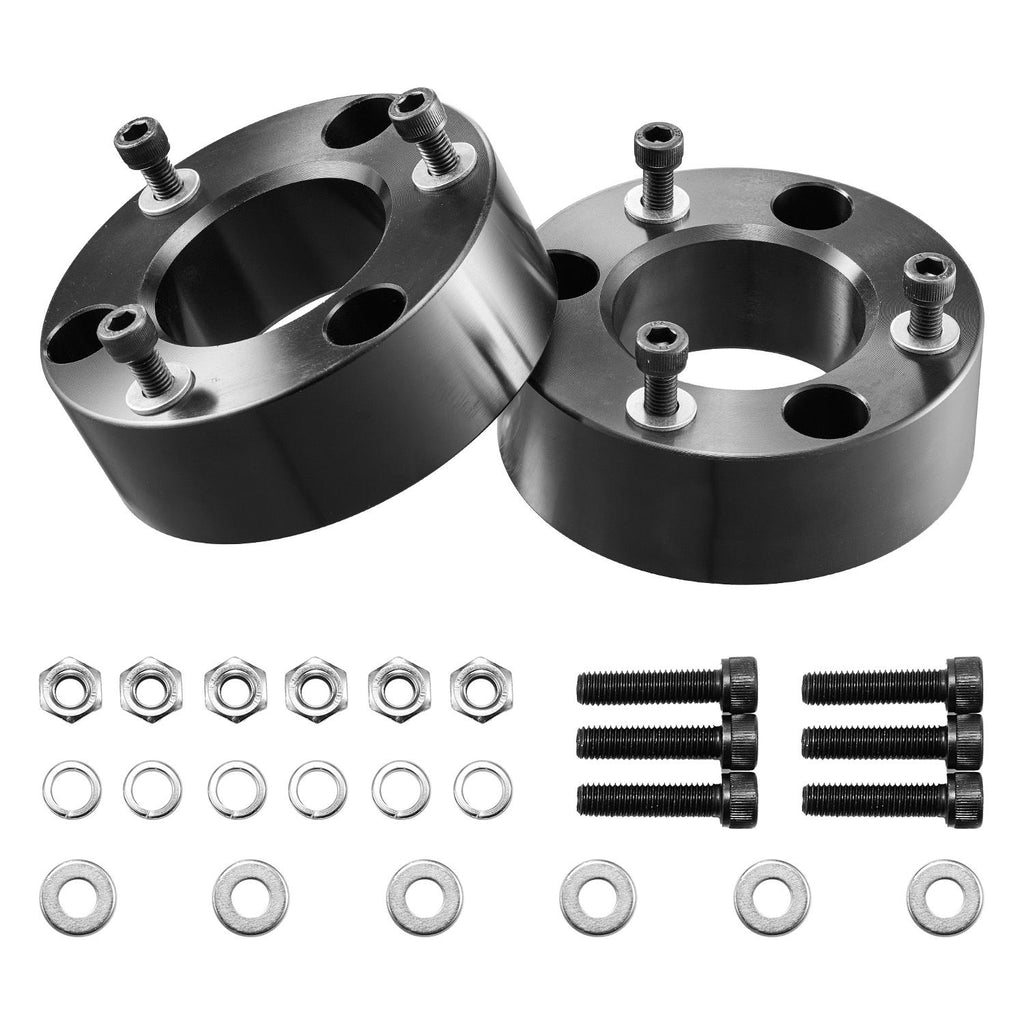 3 Inch Front Leveling Lift Kit for 2004-2025 Ford F150 2WD/4WD, 2003-2018 Expedition, 2005-2008 Lincoln Mark LT, Chassis Level Kit with 2PCS Heavy Duty Forged Aluminum Suspension Strut Spacers